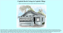 Desktop Screenshot of capitolabeachcottage.com